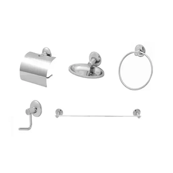 KIT ACESS BANHEIRO METAL 5 PCS 4080 TALITA