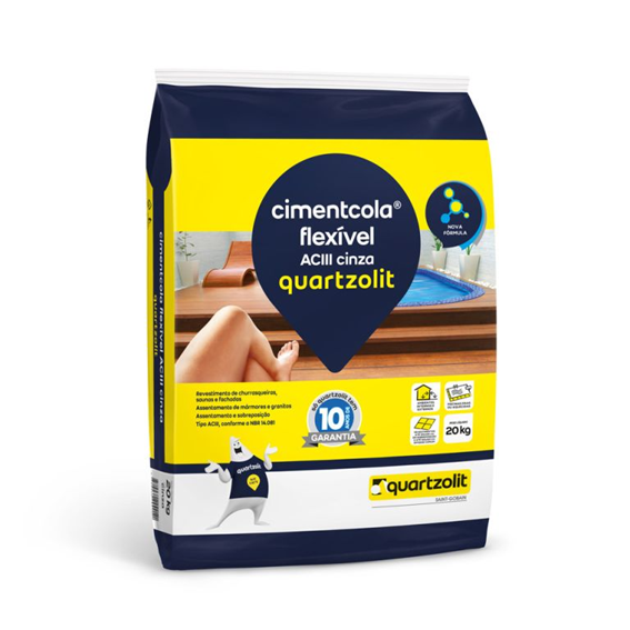ARGAMASSA 20KG ACIII EXT PORCEL FLEXIVEL QUARTZ