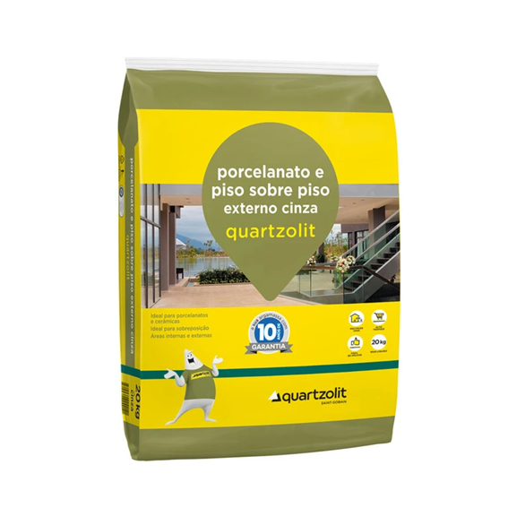 ARGAMASSA 20kg EXT QUARTZOLIT PISOXPISO