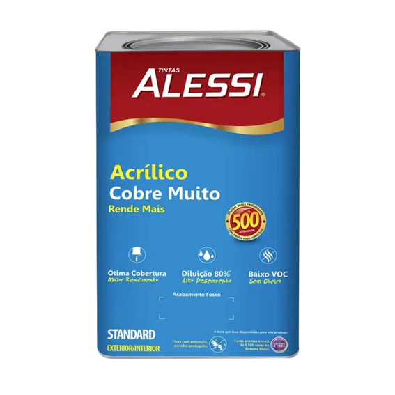 TINTA ACRILICO FOS COBRE MUITO BRANCO 18L ALESSI