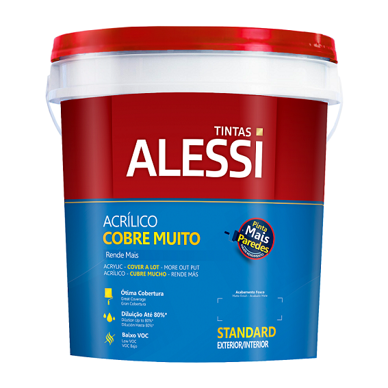 TINTA ACRILICO FOS COBRE MUITO BRANCO 18L ALESSI BALDE