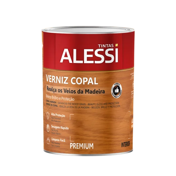 VERNIZ COPAL BRILHANTE 0,9L ALESSI