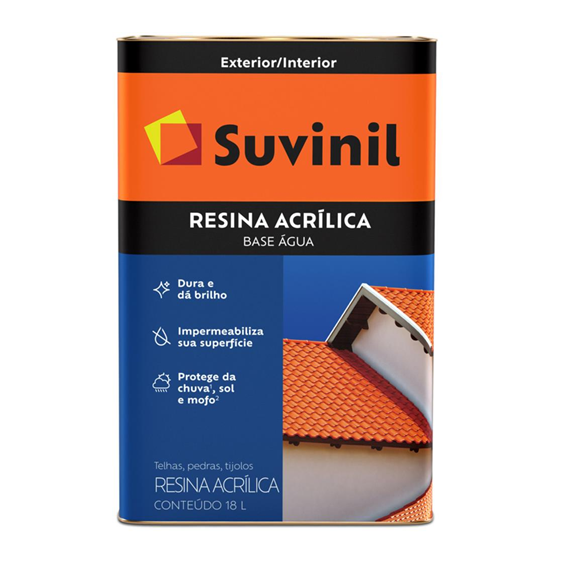 RESINA ACRILICA INCOLOR 18L SUVINIL