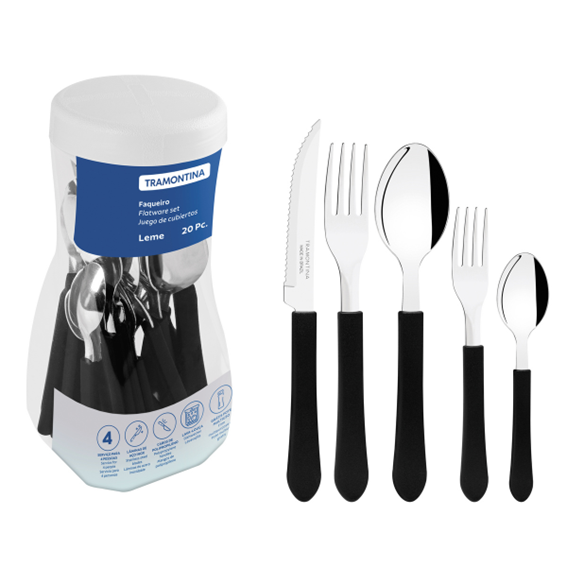 KIT TALHERES TRAMONTINA 20PÇ POTE