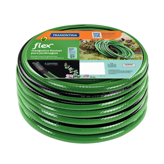 MANGUEIRA JARDIM FLEX ESP C/ENG 15M TRAMONTINA