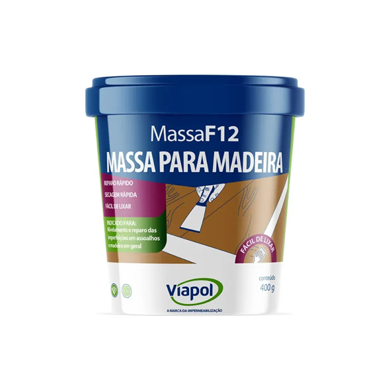 MASSA F-12 MAD.VIAPOL 1,65KG BRANCA