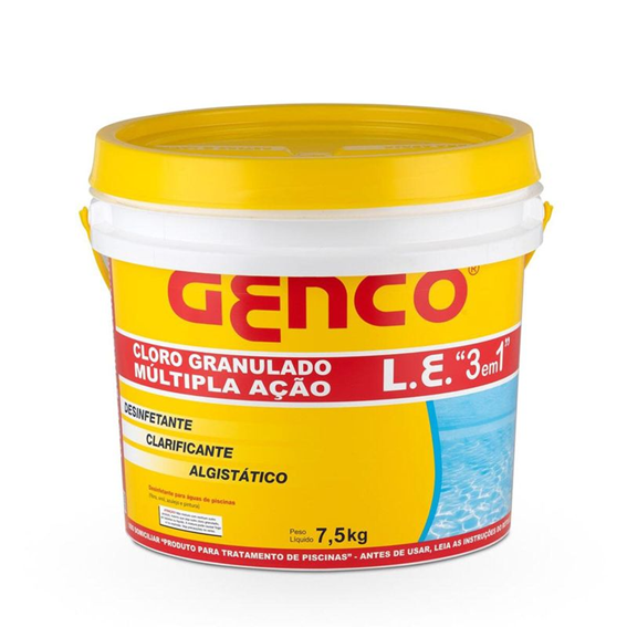 CLORO GRANULADO LE 3 EM 1 10KG - GENCO