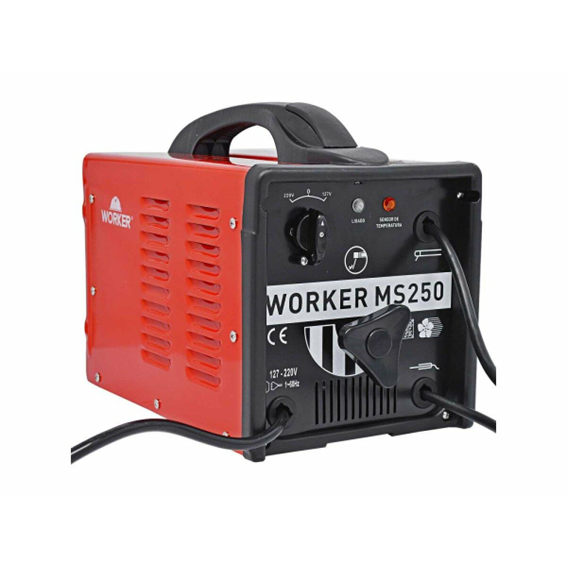 MÁQUINA SOLDA 250A 127/220V RODA - WORKER
