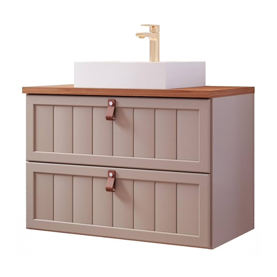 MGM ARMÁRIO SENSE 60 CM - CAPPUCCINO/FREIJO