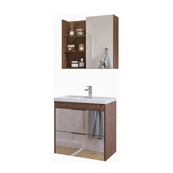 MGM ARMÁRIOBROMELIA 59 CM FR ESPELHO - AMENDOA