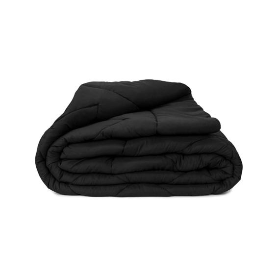 EDREDOM SOFT PRETO QUEEN 240X 260CM AMERICANO