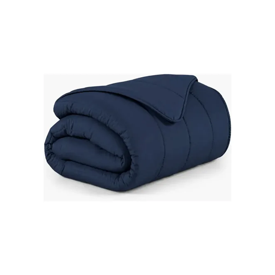 EDREDOM SOFT AZUL MARINHO CASAL 220X 240CM