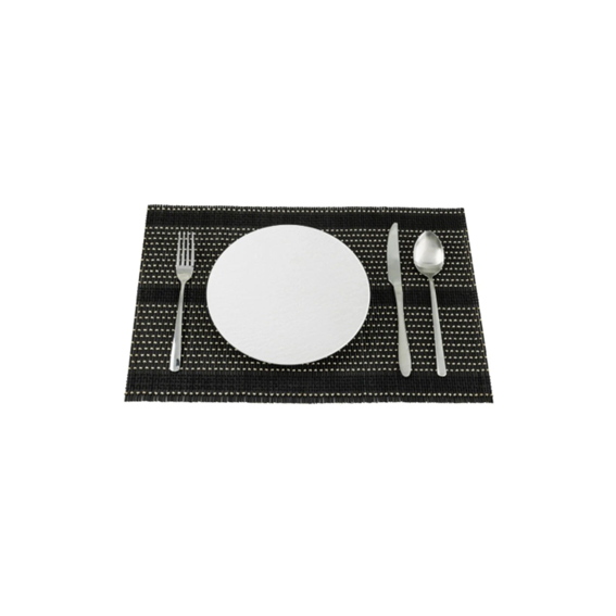KIT JOGO AMERICANO DE BAMBU 30 X45CM PRETO