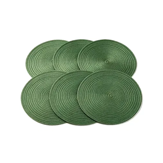 KIT JOGO AMERICANO DE BAMBU 30X45CM VERDE
