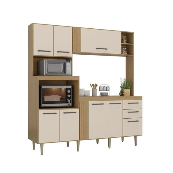COZINHA GRAZI 1,86X2,00 FREIJÓ/AREIA MOVELIPE